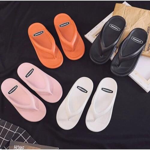 2021 Summer Fashion Slippers Ladies Leisure Massage Durable Flip Flops Beach Sandals Women Wedge Striped Room Slippers Ladies