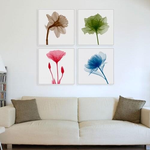 Abstract Floral Photo Poster Modern Minimalist Nordic Small Fresh Plant Wall Art Canvas Picture For Living Room Home Decoration