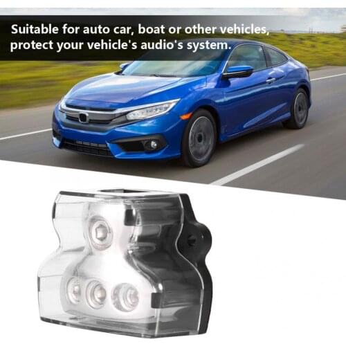 Adapters Sockets Car Audio T Type Power Supply Distribution 1*0GA In 3*4GA Out Block Splitter araba aksesuar