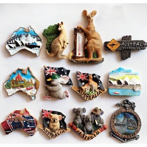 Australian tourism souvenir koala animal fridge magnet cute sticker home kitchen paste decoration magnet kangaroo stereo 3D