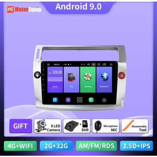 Autoradio For Citroen C4 C-Triomphe C-Quatre 2004-2009 2din Car Audio Multimedia Player GPS Navigation Stereo Video Android Auto