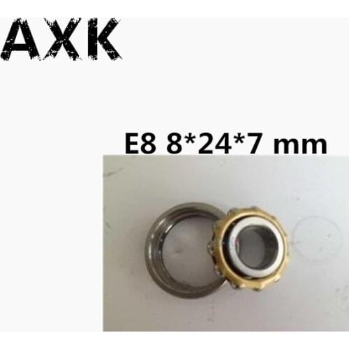 Free shipping 1pcs high quality E8 Magneto Bearing 8*24*7 mm Angular Contact Separate Permanent Motor Ball Bearings EN8 FB8