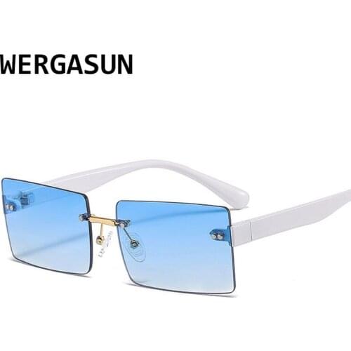 WERGASUN Brand Sunglasses Women Fashion Square Sun Glasses Men Vintage Eyewear Ladies Traveling Style UV400 Goggles