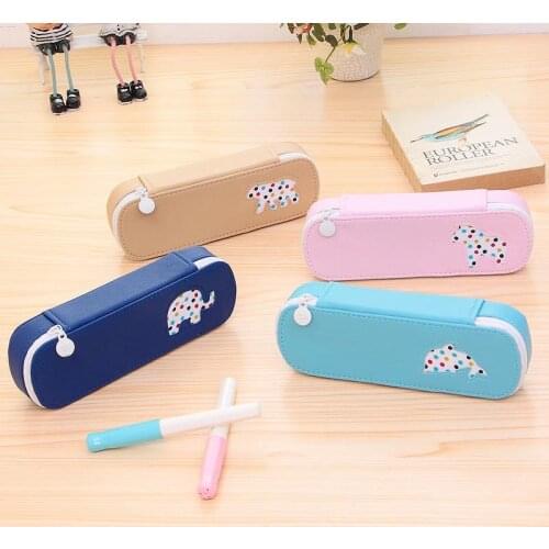 Kawaii Animal Pencil Case Multi-function Stationery Box Large-capacity Pencil Bag School