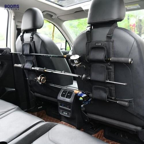 Booms Fishing VBC Fishing Rod Holder Carrier for Vehicle Backseat Holds 3 Poles Car Organizer
