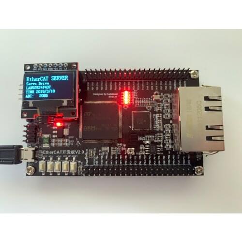 For EtherCAT development board LAN9252+STM32F407 core CANOPEN CIA402 learning board