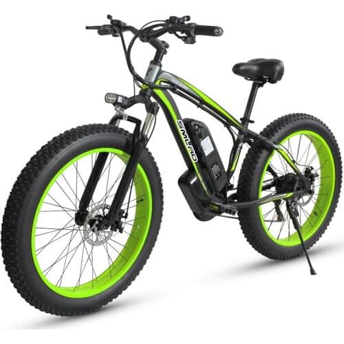 Electric Bike Aluminum Alloy Lithium Battery Beach Snowmobile Moped Front And Rear Mechanical Disc Brake Electric Mountain Bike