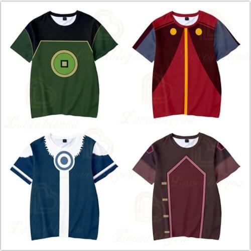 New Style Animation 3D Digital Printing Adults Men Childrens Clothing Round Neck Short-sleeved T-shirt Summer Tops