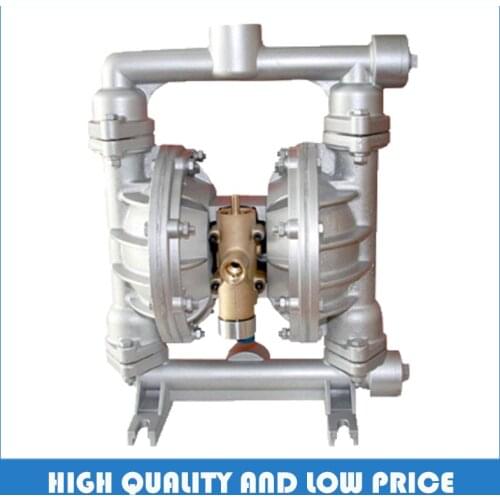 Chemical special 1/2inch QBY-25 0-2.4m3/h Aluminum pneumatic diaphragm pump with F4 diaphragm