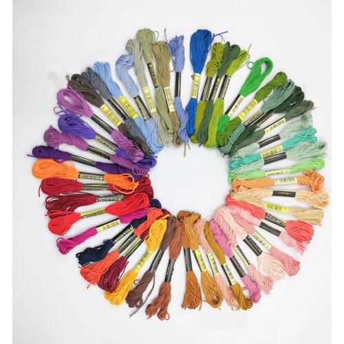 200/100/50 Embroidery Floss Cross Stitch Thread DIY Cotton Line Branch Threads Similar Thread Floss Skein Embroidery Thread