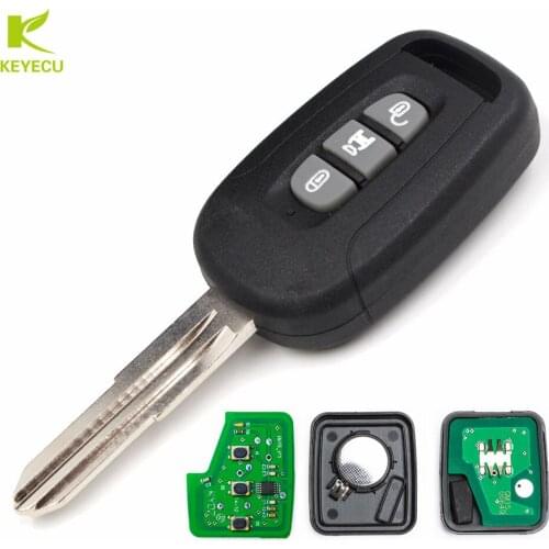 KEYECU New Uncut Keyless Remote Control Key Fob 3 Buttons 433MHz ID46 Chip for Chevrolet Captiva 2008-2013 FCC: OKA-151T