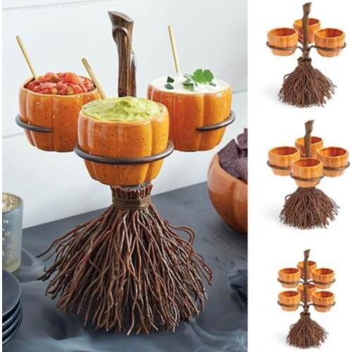 ​Halloween Pumpkin Snack Bowl Stand Creative Snack Basket,Candy Holder Bowl,Perfect for ServingSnacks,Salad,Dessert Party Decor