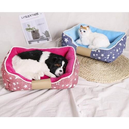 Pet Dog Cat Bed Puppy Pet Beds Mats Non-slip Soft Pet Sofa Winter Warm Dog House Puppy Cushion Pets Sleeping Bed for Dogs Cats