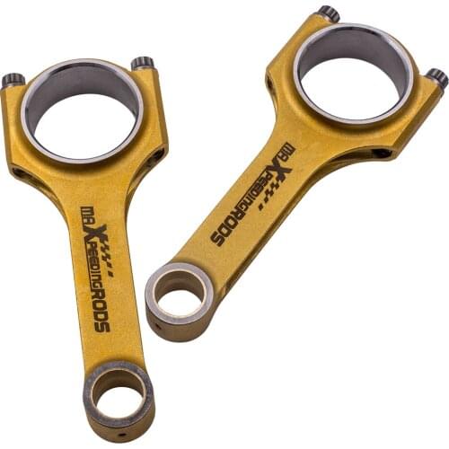 4340 H Beam Titanizing Connecting Rods Conrods for Fiat 500 2 cylinder 130mm ARP2000 Bolts Con Rods Bielle 800hp TUV