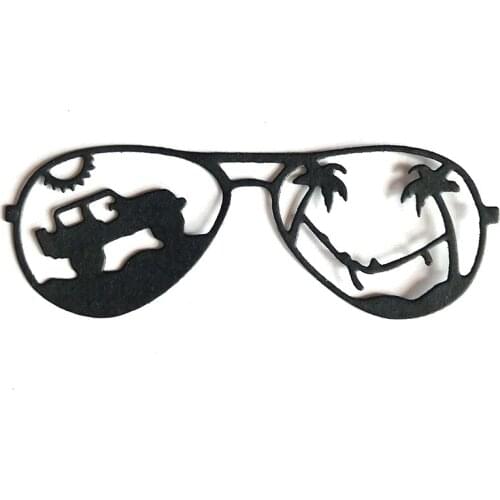 Jeep Sunglass Metal Cutting Dies for DIY Scrapbooking Album Paper Cards Decorative Crafts Embossing Die Cuts