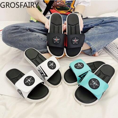 Summer Slippers Mens Outdoor Slippers Mens Deodorant Wear-resistant Sandals Mens Out-of-slip Home 2021 Flip-flop Mens Shoes