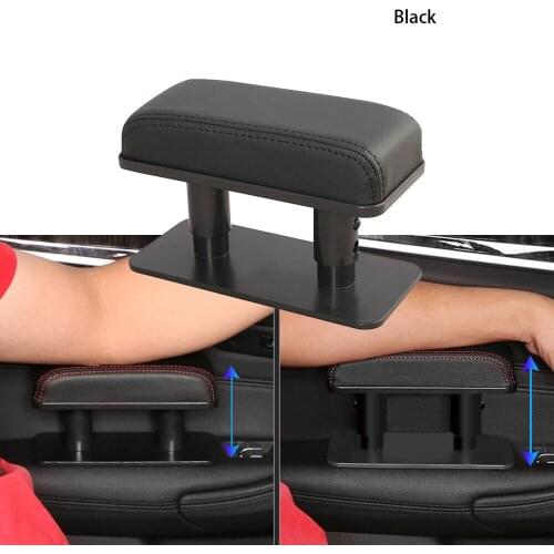 General Leather Armrest Pad Adjustable Car Armrest Pad Left Elbow Support Heightening Pad Fatigue Relief Armrest Pad
