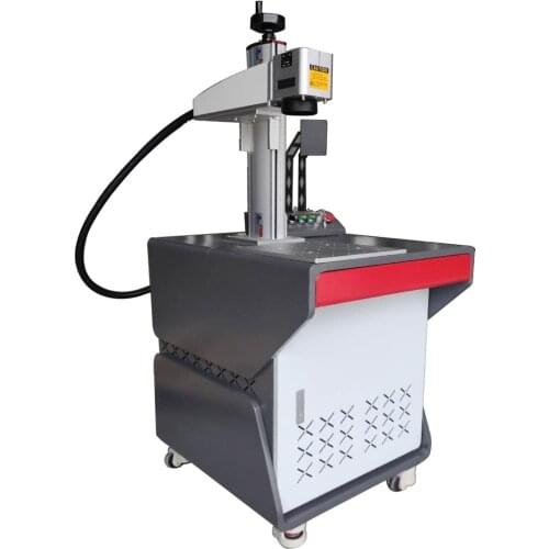 20W 30W 50W Desktop JPT Fiber Laser Marking Machine With Rotary / Xy Table / Autofocus