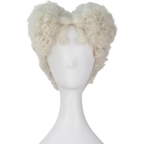 Jacobim Mugatu Adult Short Curly Wig Cosplay Halloween Party Costume Wigs