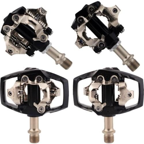 MTB self-locking pedal Road bike pedals ultra-light Aluminum alloy bearing sealed lock pedal chrome molybdenum steel shaft core