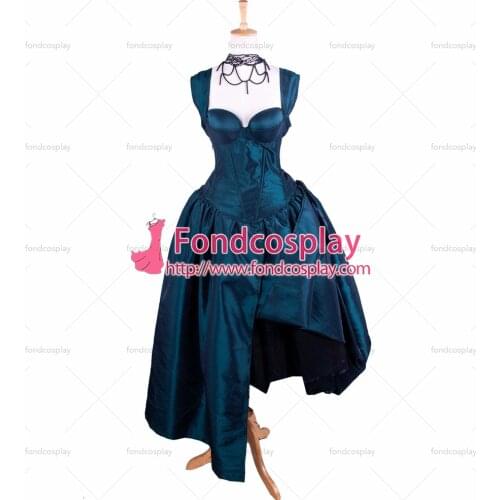 O Dress The Story Of O With Bra Gothic Punk Taffeta Dress Cosplay Costume Tailor-made[G1354]