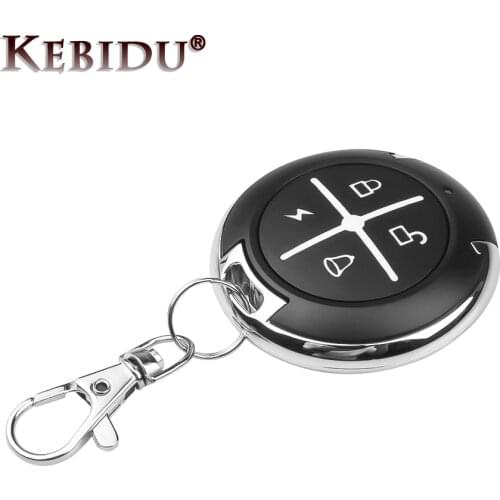 KEBIDU 433MHZ Round Cloning Remote Control 4 Key Buttons Copy Remote Controller Switch Home Smart Device For Garage Door Gate