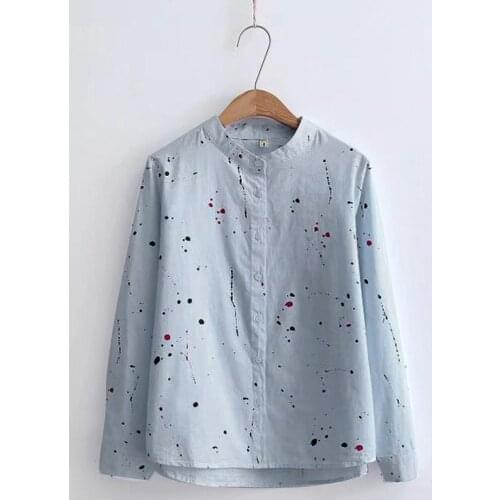 Vintage Women Shirts Blusas Roupa 2020 Spring Women Summer Blouse Cartoon Long Sleeve Womens Tops And Blouses Female Tops #g1