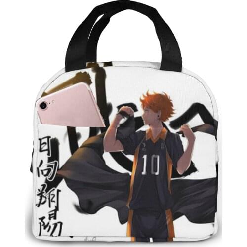 Lunch bag for women funny cartoon kids bento cooler bags Volleyball Juvenile thermal breakfast food box portable picnic travel