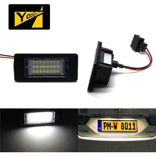 YaaGoo For Audi Q5 A4 S5 A5 TT A3 A4 LED License Plate Light lamp
