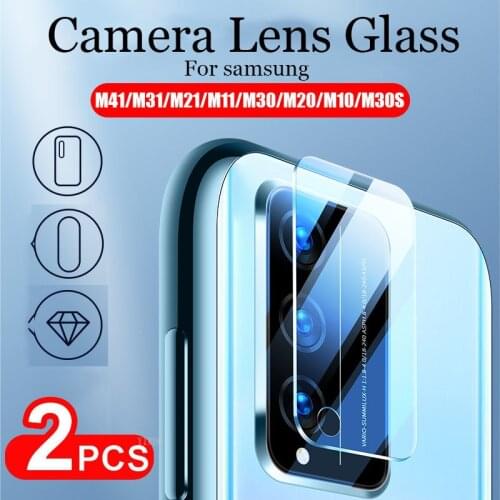 2PCS Protective Glass for Samsung Galaxy M21 M31 M11 M30S M30 M20 M10 M01 Camera Lens Tempered Protector Screen M 31 21 11 Film