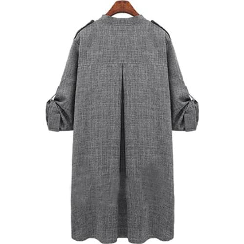 Women 2019 Trench Long Coat Windbreaker Large size Spring Autumn Ladies Trench Coats Women Trench Plus Size Female-coat