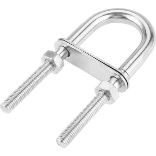 1pc Marine Bow Stern Eye U-Bolt Rope Rigging Yacht Bolt Boat Hardware Accessories Stainless Steel 304