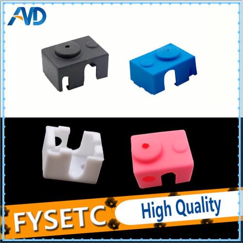 10pcs New V6 Silicone Sock 3D Printer Support V6 PT100 Original /non-Official J-head 1.75/3.0mm Heated Block Extruder