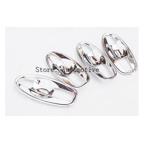 4pcs ABS side Door handle cup bowl cover car sticker trim for Nissan Rogue x trail 2014 2015 2016 2017