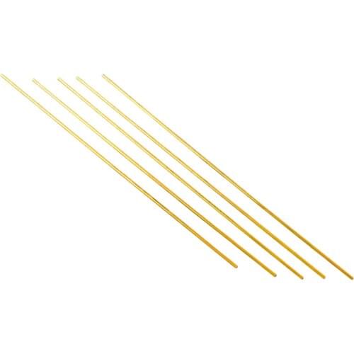 5 Pieces Brass Tubes Brass Bars Copper Round Bar Metal Bar, Airplane Parts Model
