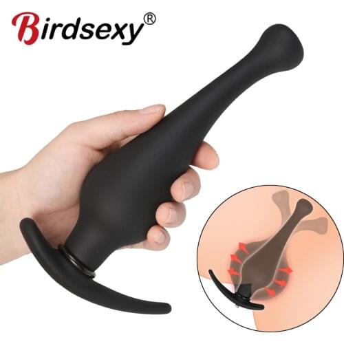 Sex Toys Women Inflatable Anal Plug Gay Dildo Pump Silicone Huge Anus Butt Dilator Expandable Prostate Massager Adult Sex Toys