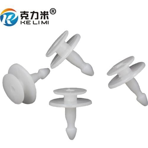 KE LI MI Auto Fastener Clips White Nylon Retainer Rivet fixed Car Accessories for Peugeot