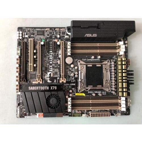 Free shipping original motherboard for for ASUS SABERTOOTH X79 DDR3 LGA 2011 USB2.0 USB3.0 boards 64GB X79 Desktop motherborad