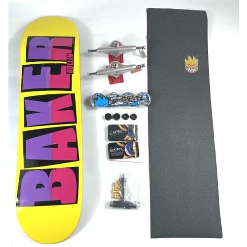 Baker Solor skateboard 7.75/7.8/8.0/8.125/8.25/8.375 Canadian High-grade Maple 7-layer Professional Complete Skateboard Gift Add