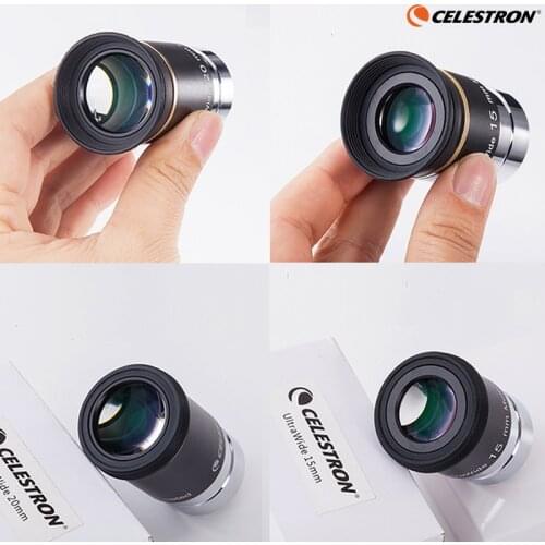 CELESTRON 66 Degrees Ultra Wide 15/20mm Telescope Eyepiece Parts Wide Angle Eyepiece Astronomical Telescope Eyepiece