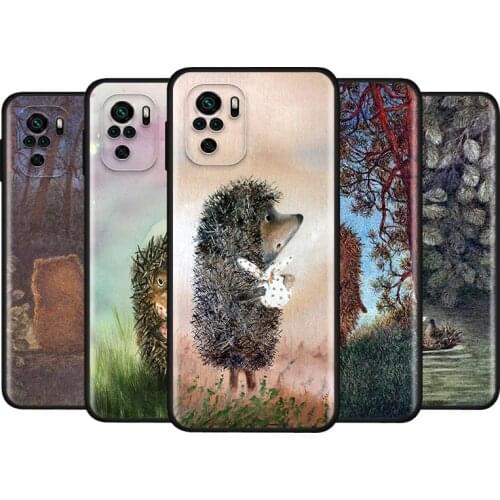Hedgehog in the Fog For Xiaomi Redmi Note 10S 10 9 9S 9T 8T 8 7 6 5 Pro Max 5A 4X 4 5G Soft Silicone Phone Case