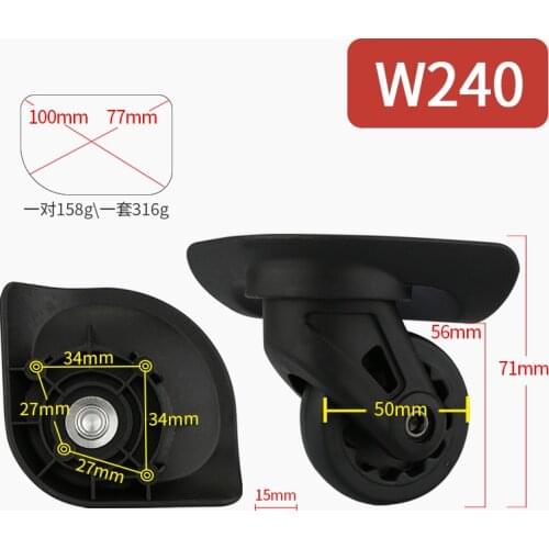 Luggage universal wheel accessories aviation trolley case roller wheel aircraft wheel replacement repair part 20/28 inch