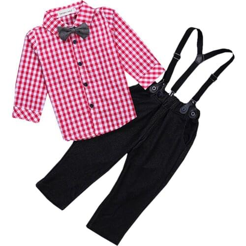 Children Autumn and Spring school uniforms New tracksuits Boys and Girls T-shirts+Bib 90cm-130cm