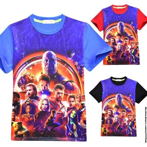 Disney Boys Summer Superhero Avengers Kids Cute Cotton T Shirt Baby Children Home T-shirt Tops Tees Wear Clothes