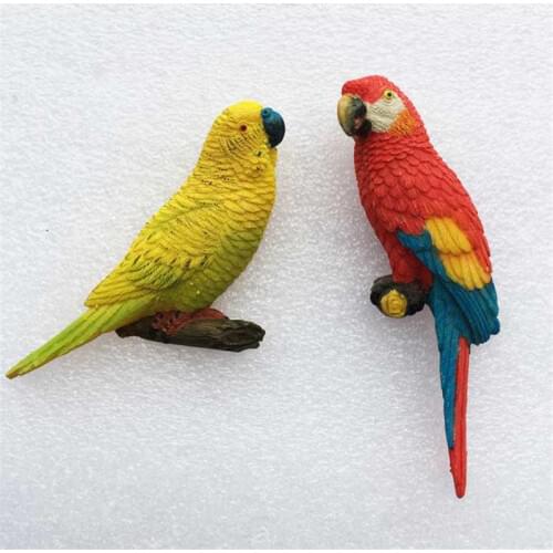 Home Decorations Refrigerator Magnetic Stickers Animal Parrot Fridge Magnets For Kids Early Education Toys Products
