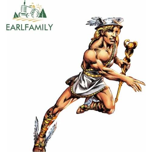 EARLFAMILY 13cm x 10.9cm for Ancient Greek Hermes Decal Personality Cartoon Car Stickers Windows Surfboard Car Assessoires