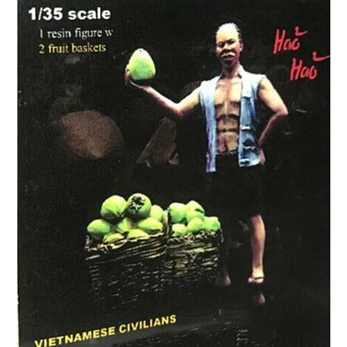 New Unassembled 1/35 ancient Civilians - Fruit Man Resin Figure Unpainted Model Kit