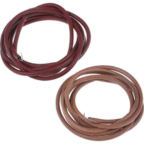 72" 183cm Leather Belt Antique Treadle Parts + Hook For Sewing Machine