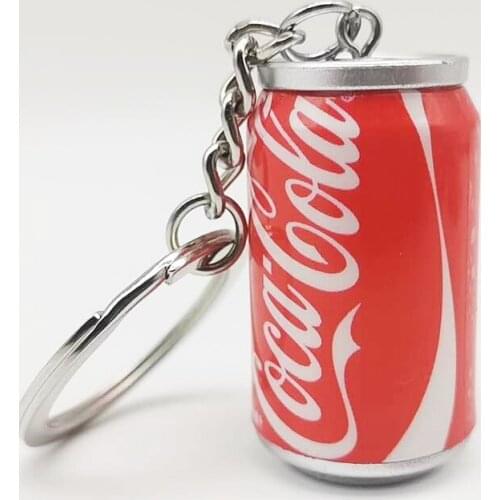 Creative Small Gift Simulation Beverage Bottle Keychain Bag Pendant Sports And Leisure Silicone Pendant