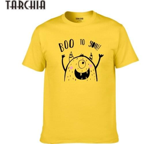 TARCHIA 2021 Boy Men T-Shirts Short Sleeve T-Shirt Fashion Cotton Boo To You Casual Tops Tee Summer Style Male New Homme